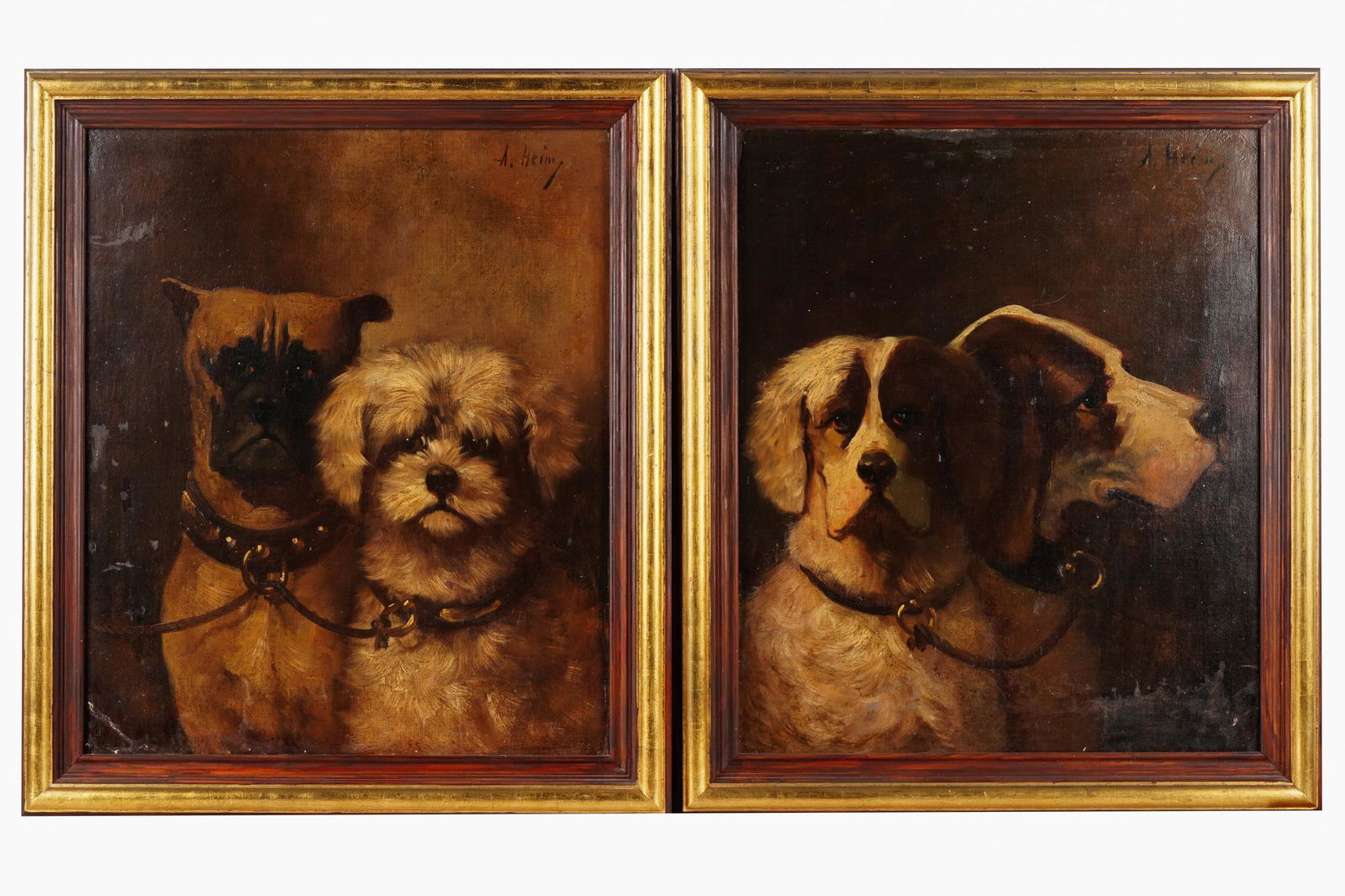 PAIR OF DOG PORTRAITS (1 of 9)