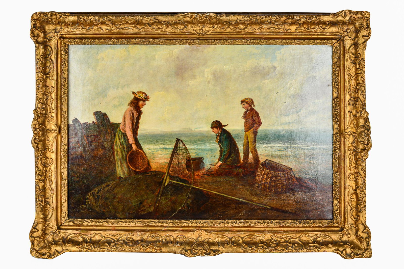 19TH CENTURY: CHILDREN ON THE BEACH (1 of 8)