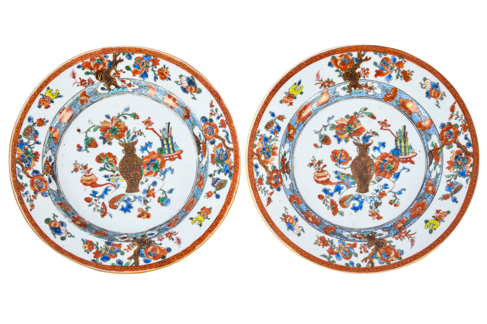 PAIR OF CHINESE EXPORT PORCELAIN PLATES (1 of 7)