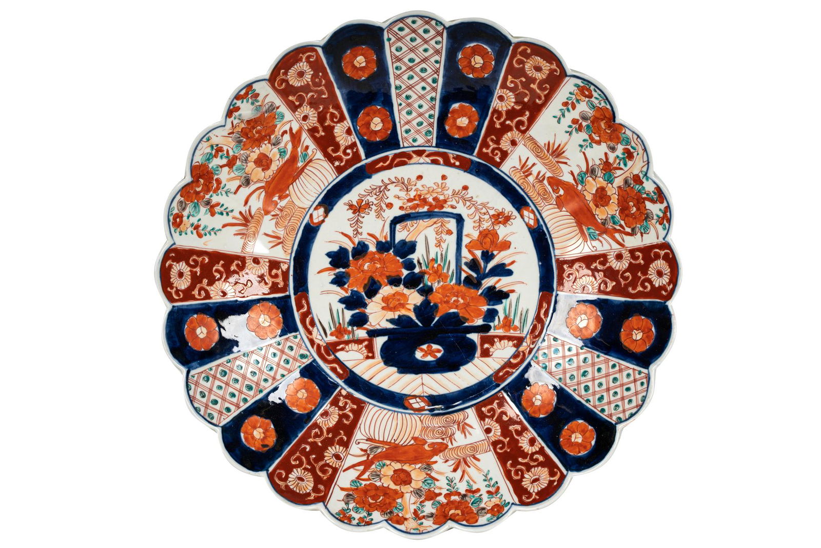 ROUND JAPANESE IMARI PLATTER (1 of 10)