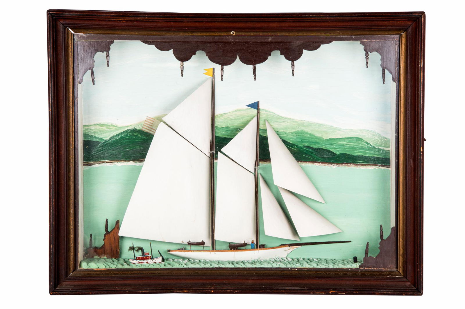 SLOOP & TUG BOAT SHADOW BOX (1 of 8)