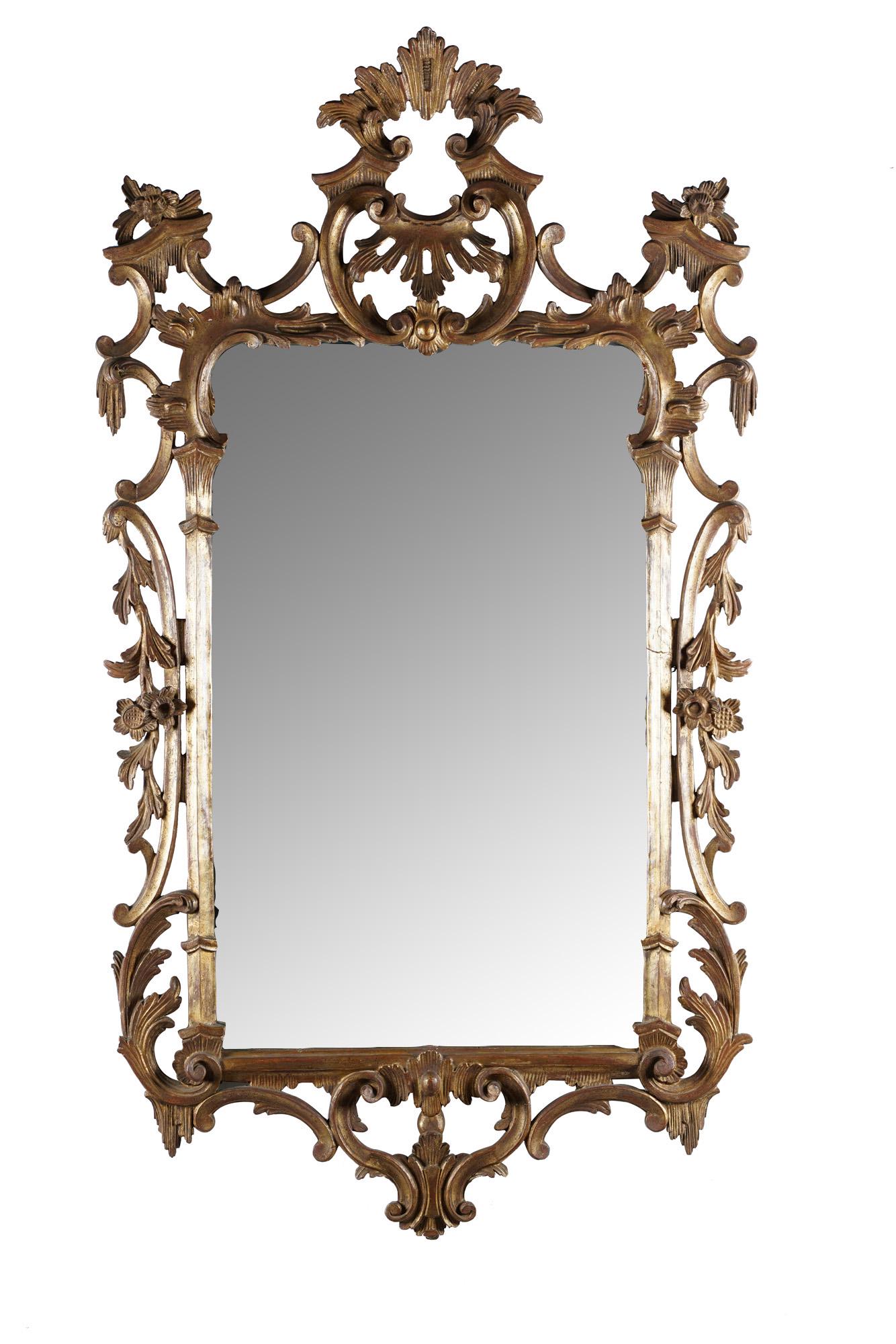 ITALIAN GILT DECORATED MIRROR (1 of 12)