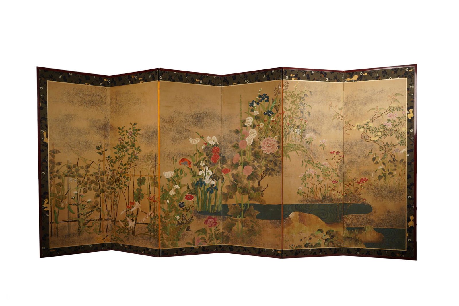 JAPANESE SIX PANEL SCREEN (1 of 11)