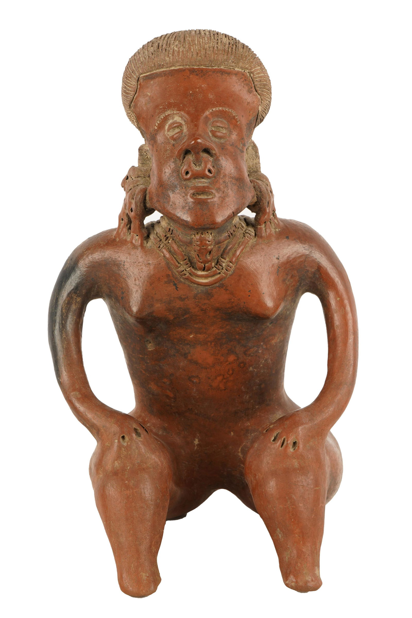 PRE-COLUMBIAN STYLE POTTERY FIGURE (1 of 9)