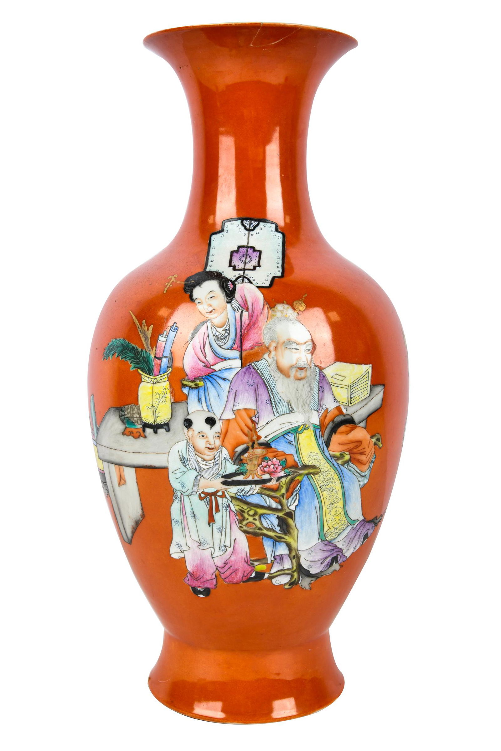 CHINESE PORCELAIN VASE (1 of 8)