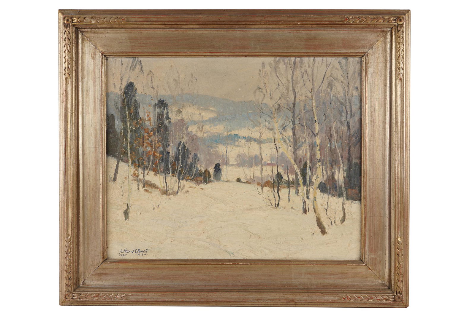 ARTHUR JAMES EMERY POWELL (1864 - 1956): SNOW SCENE (1 of 7)