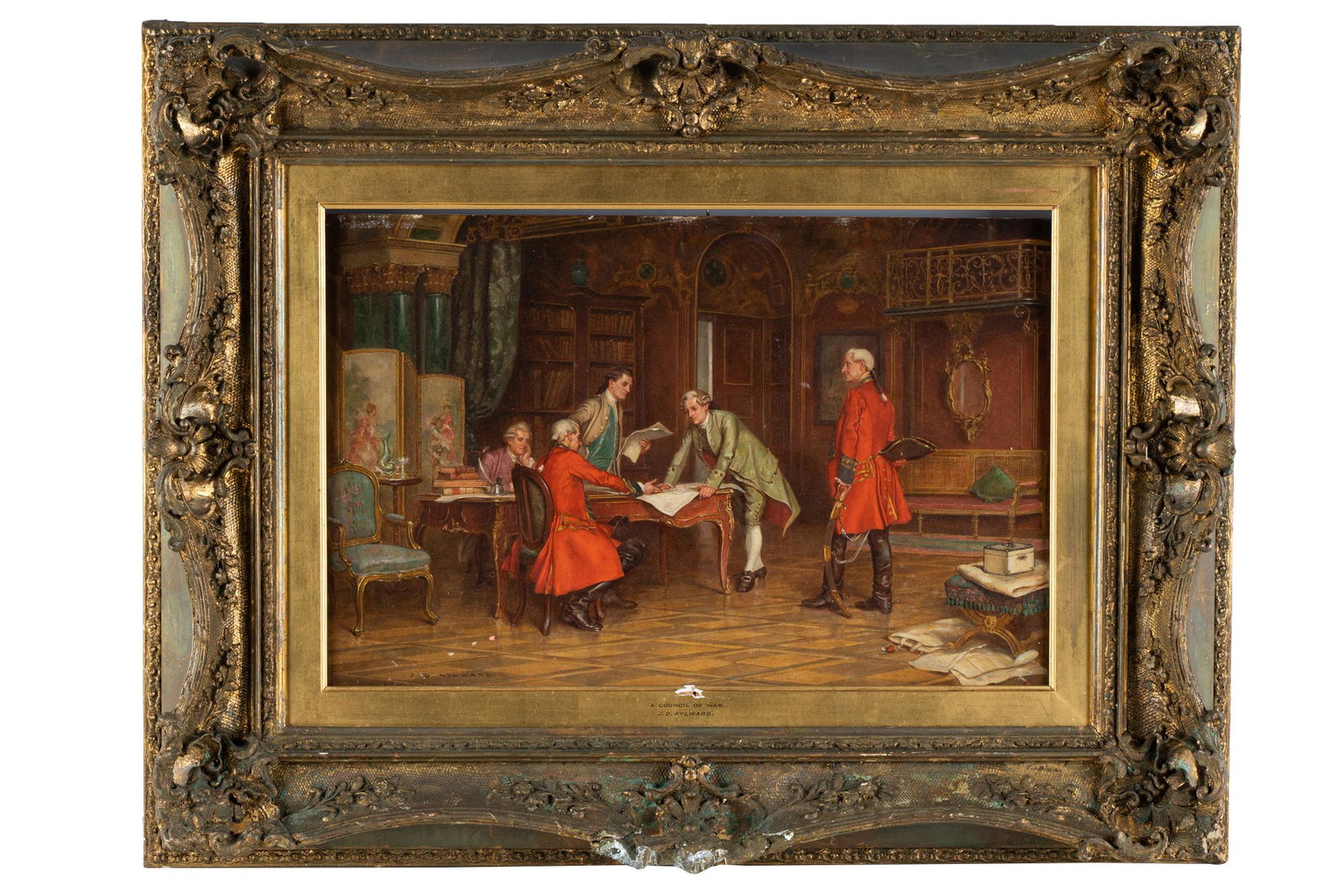 JAMES DEVINE AYLWARD (1871 - 1966): "A COUNCIL OF WAR" (1 of 15)