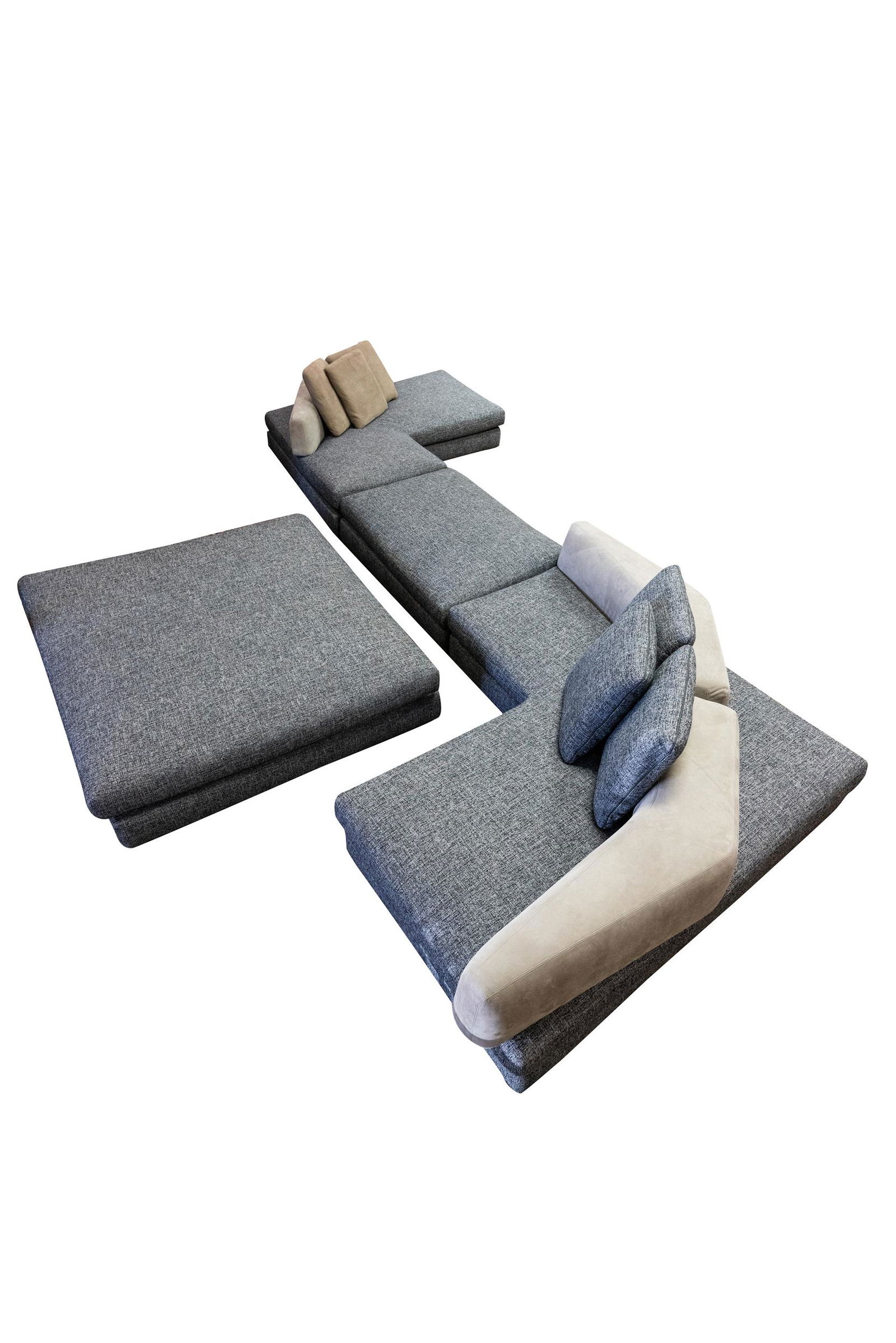 MINOTTI SECTIONAL SOFA & OTTOMAN (1 of 11)