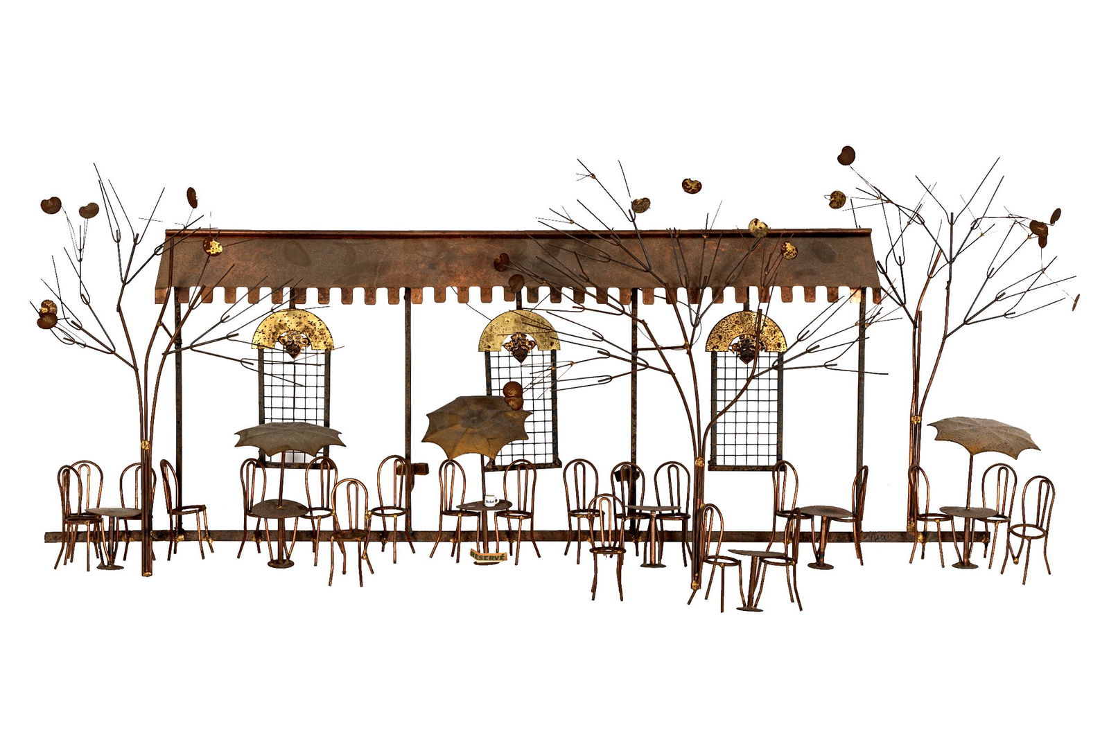 CURTIS JERE: BRASS WALL SCULPTURE (1 of 7)