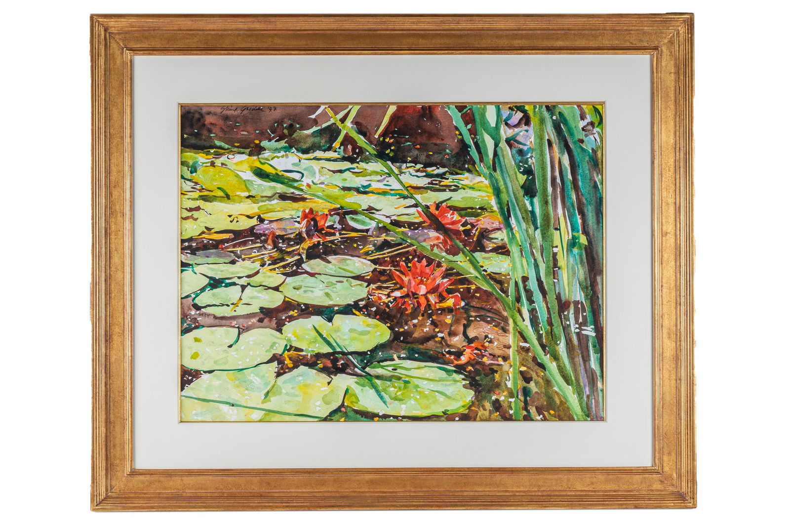 SHIRL GOEDIKE (B. 1923): "GARDEN POOL, ST. PAUL" (1 of 14)