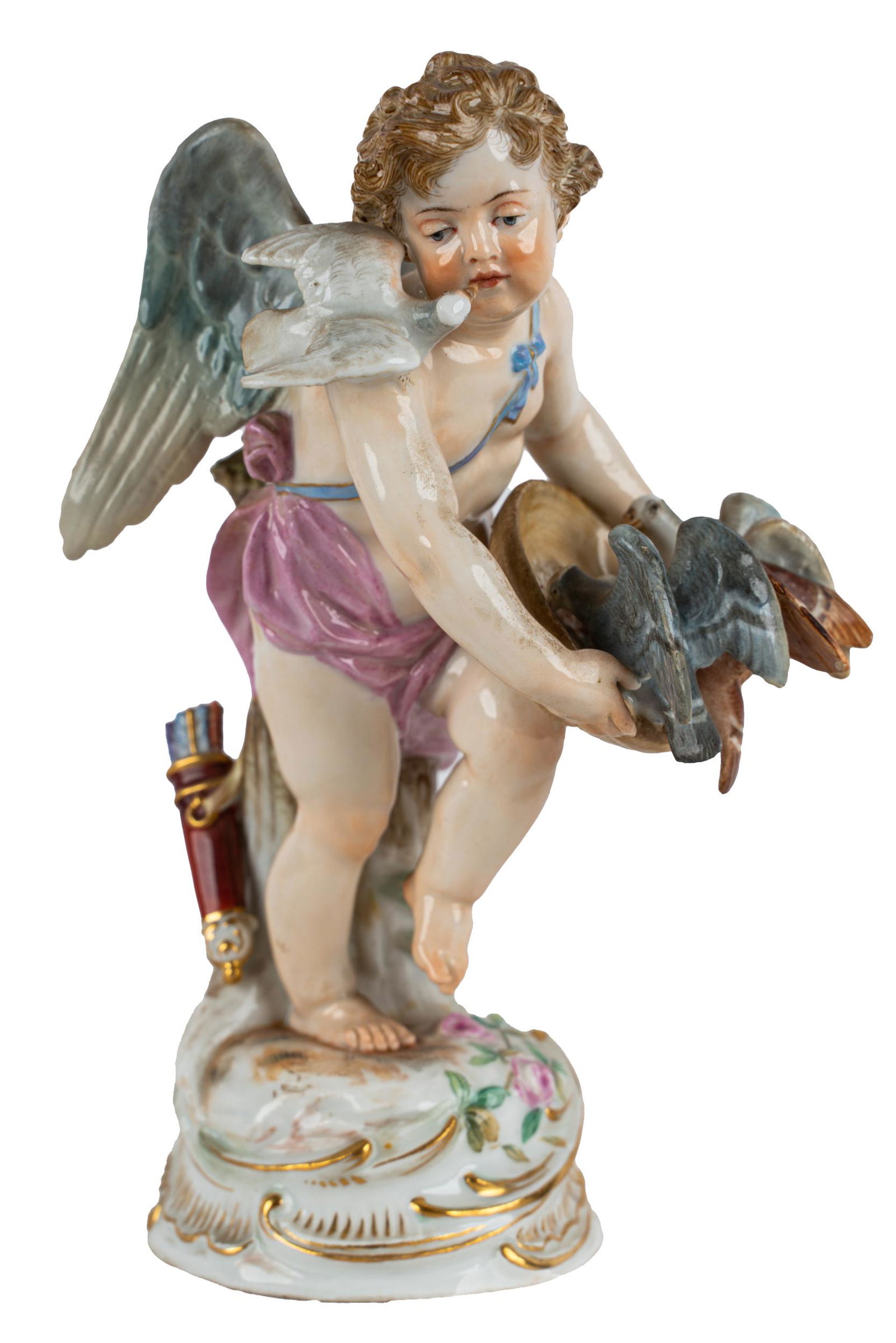 MEISSEN PORCELAIN CHERUB FIGURE (1 of 10)