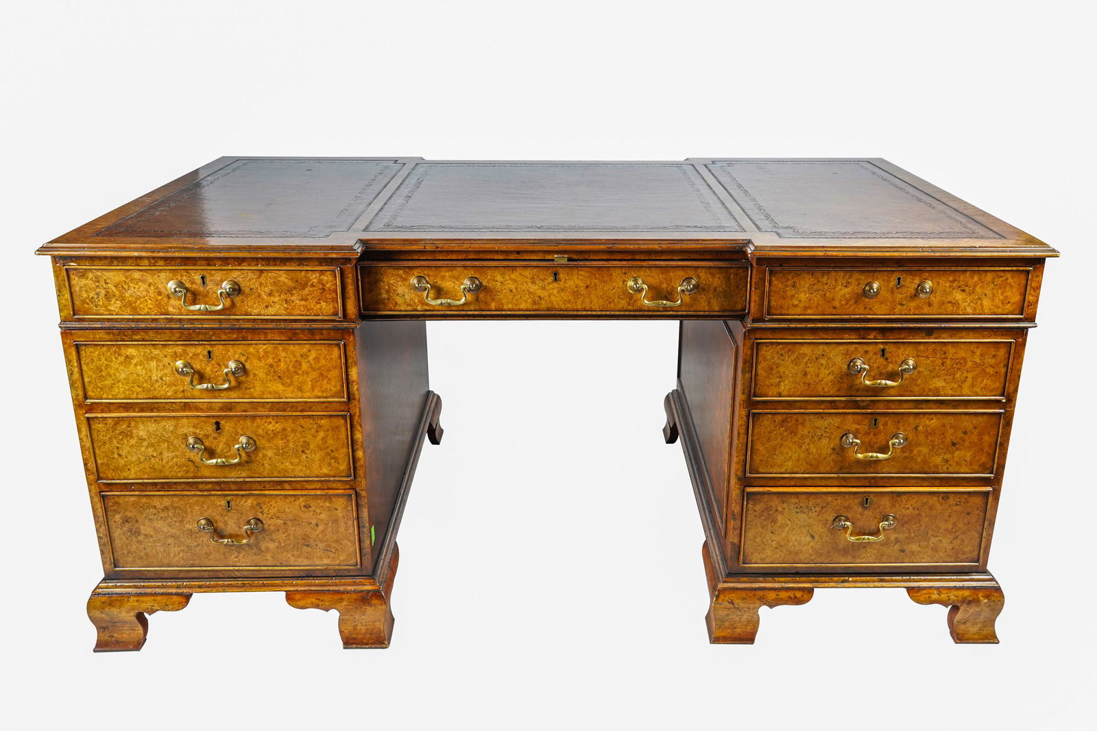 GEORGIAN STYLE BURLWOOD PARTNERS DESK (1 of 10)