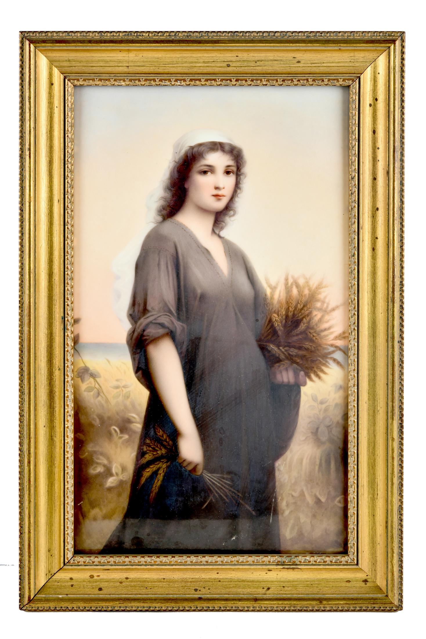 KPM PORCELAIN PLAQUE: "RUTH" (1 of 8)