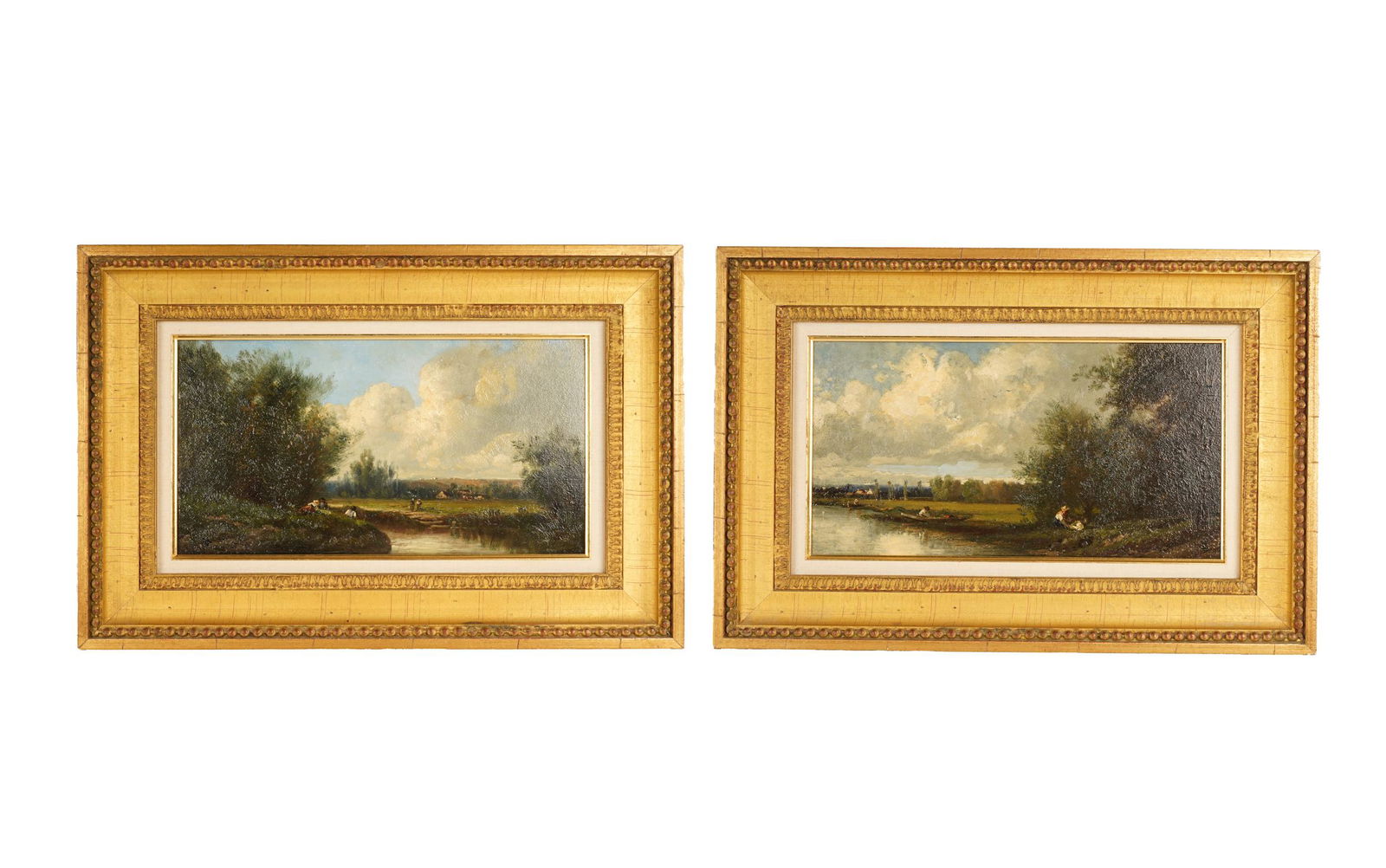 ATTRIBUTED TO ALPHONSE LAMBERT: "TWO BARBIZON (1 of 14)