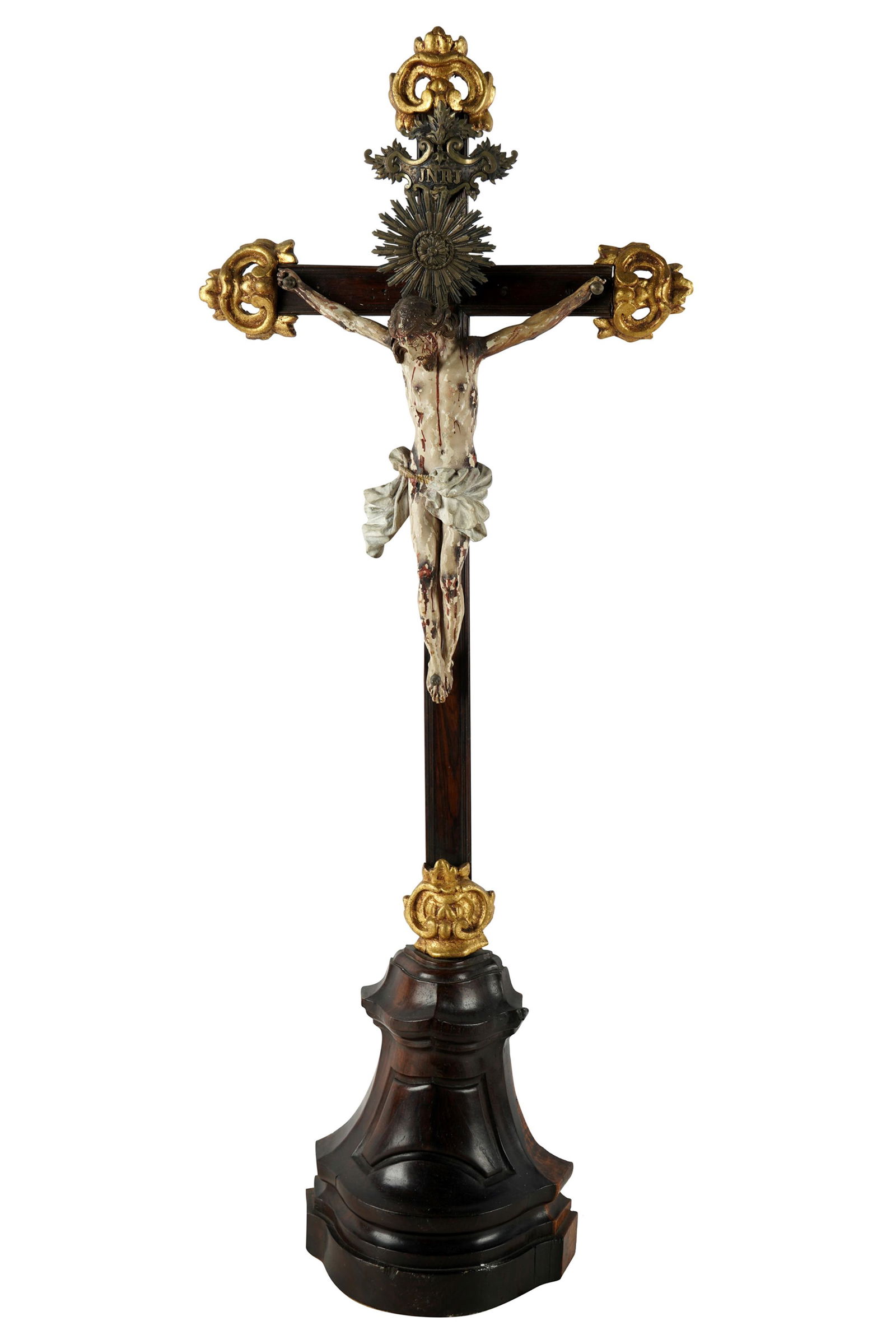 WOOD CARVED CRUCIFIX (1 of 12)