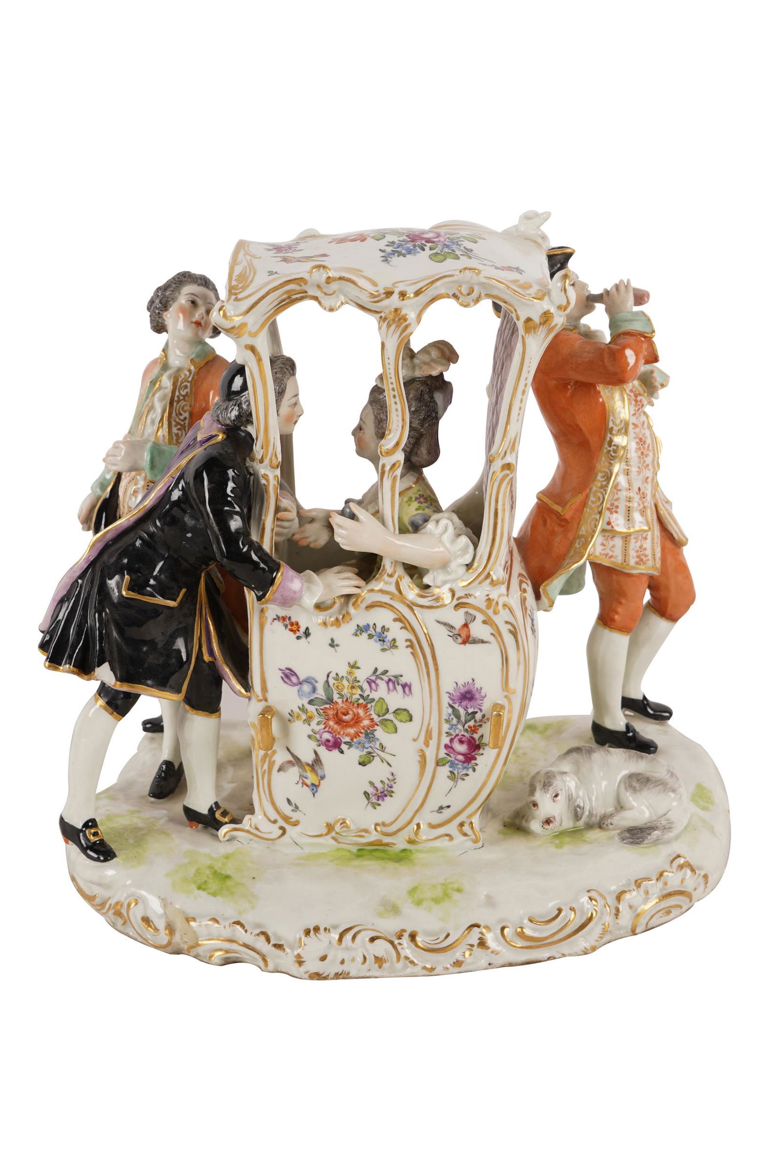 CONTINENTAL PORCELAIN CARRIAGE GROUP (1 of 14)