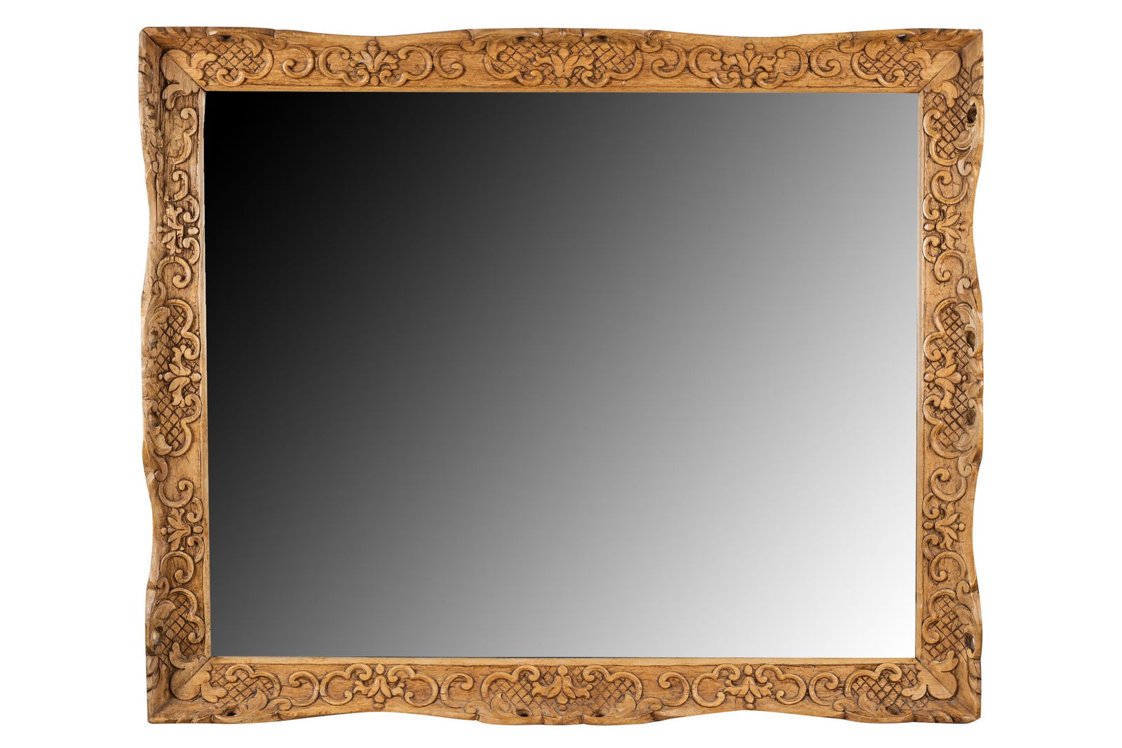 CARVED PINE MIRROR (1 of 10)