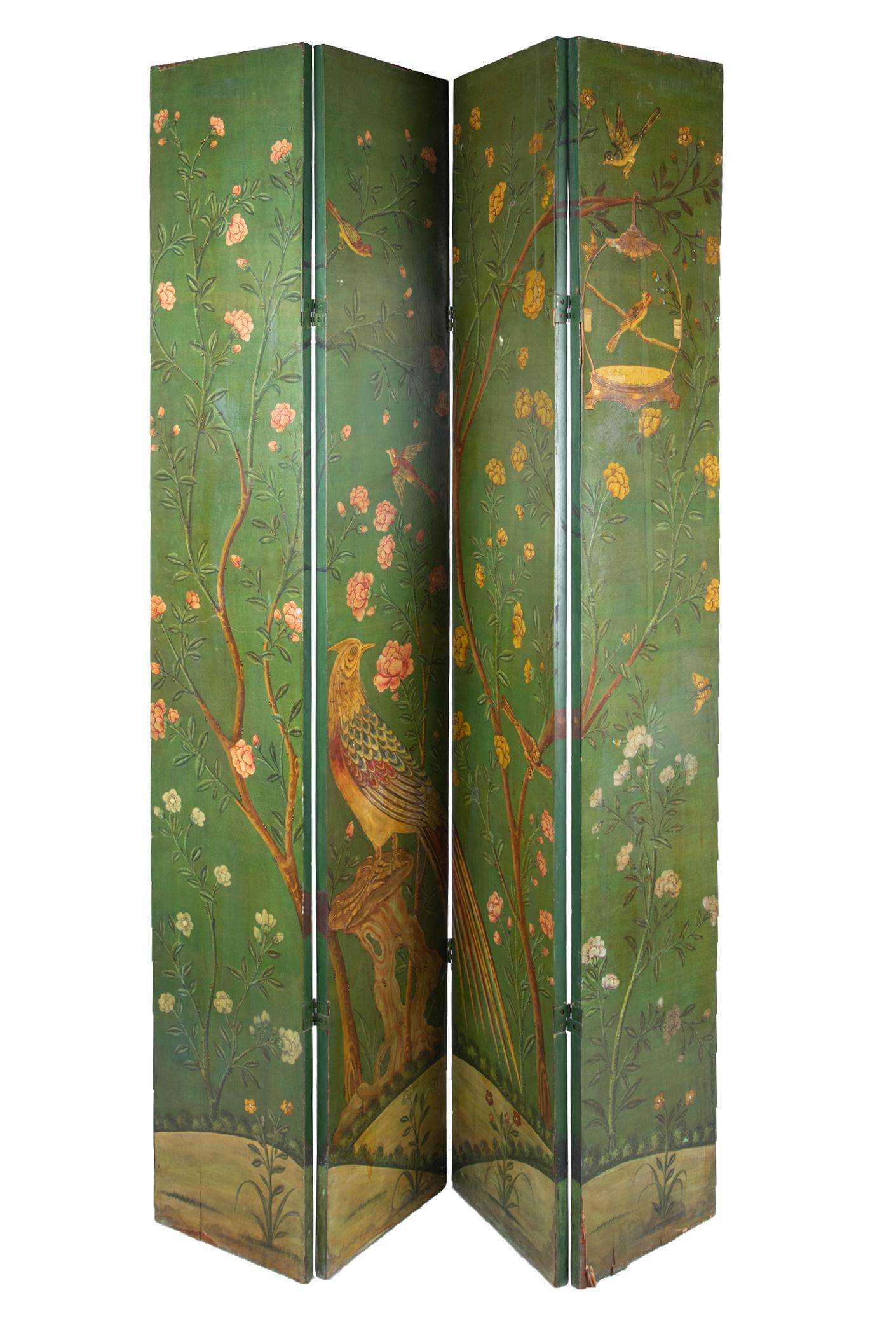 PAINTED FOUR PANEL ROOM DIVIDER (1 of 11)