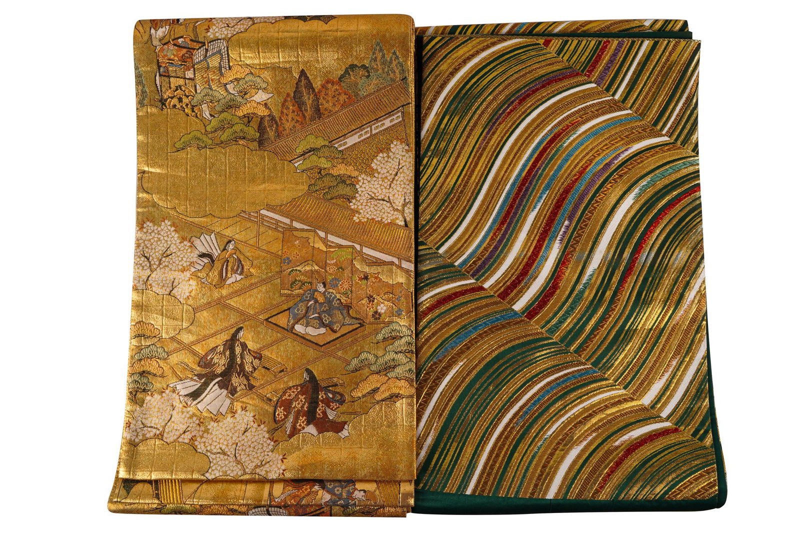 TWO JAPANESE OBI TEXTILES (1 of 7)