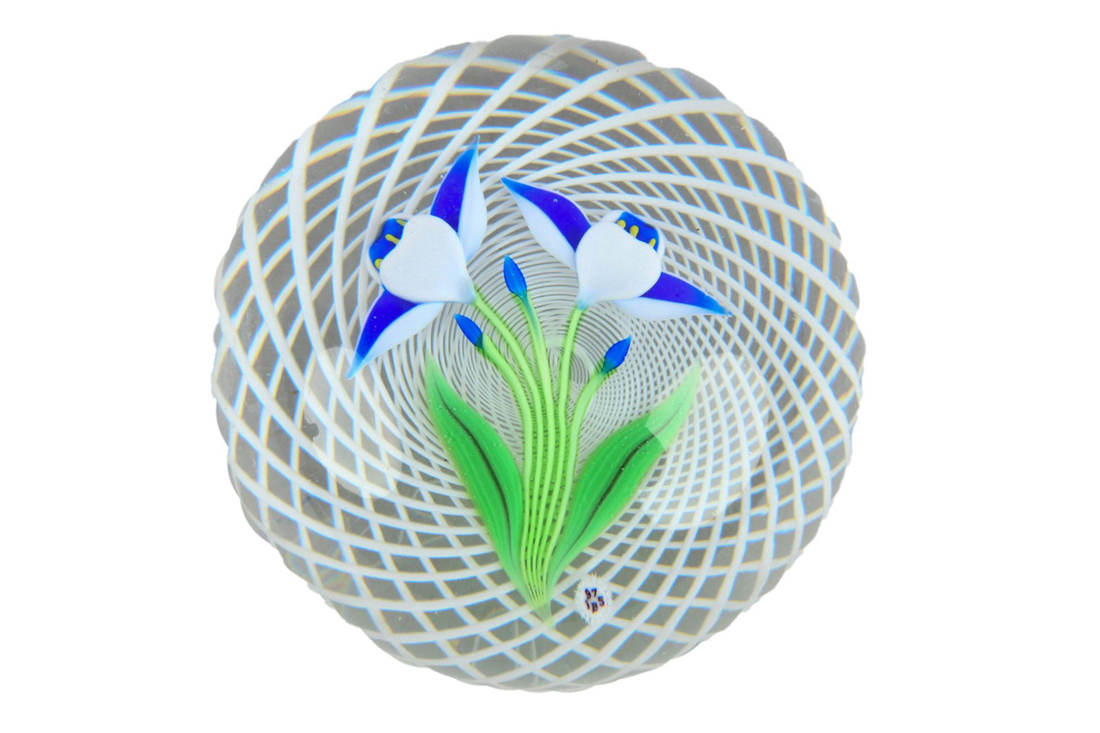 BACCARAT BOTANICAL ART GLASS PAPERWEIGHT (1 of 6)