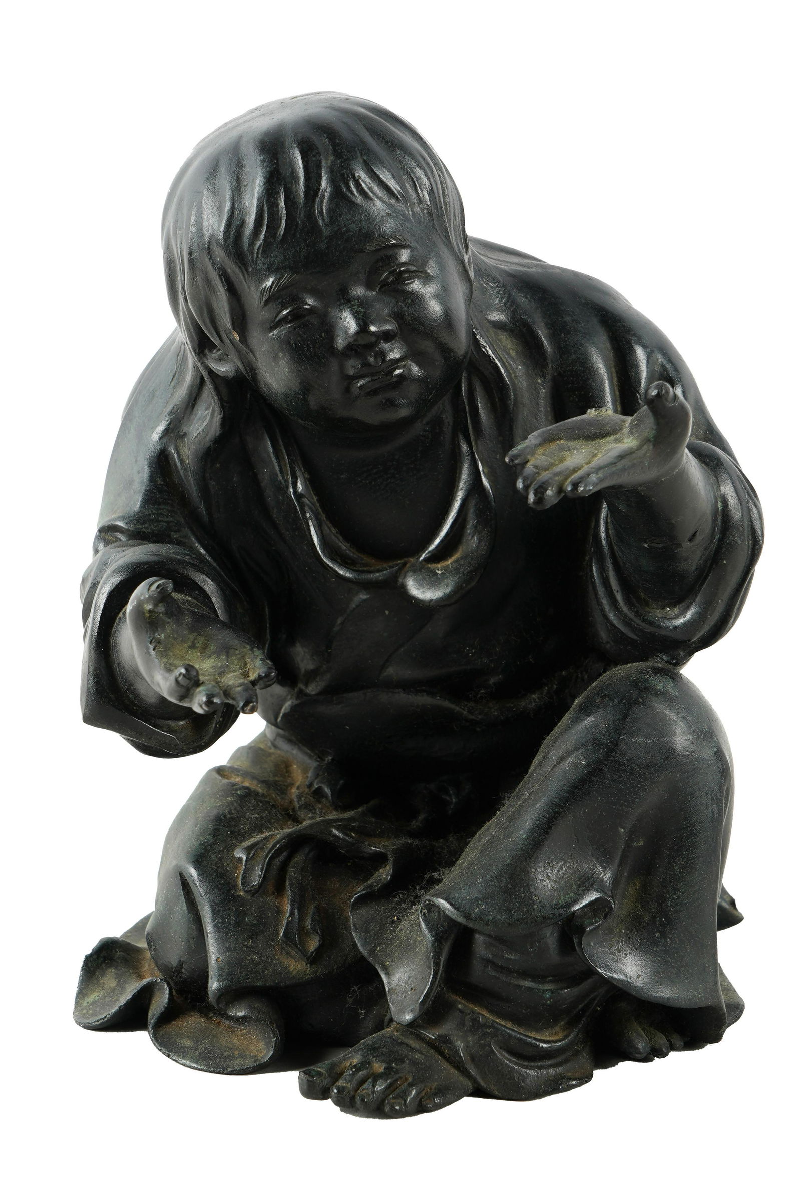 SEATED BRONZE FIGURE (1 of 11)