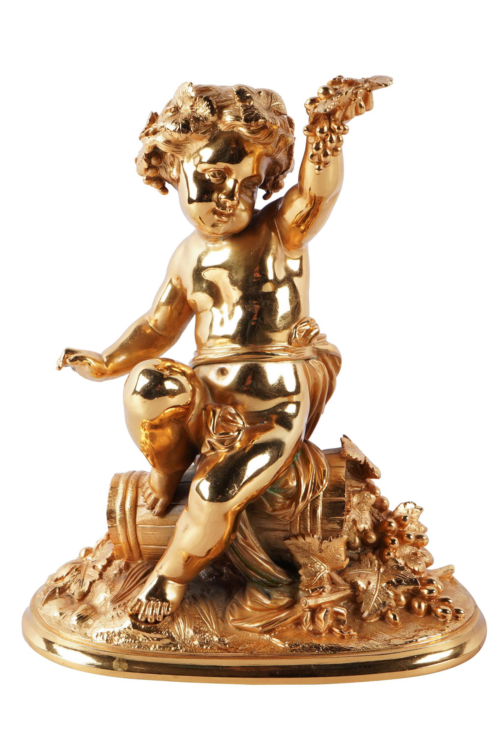 GILT BRONZE CHERUB FIGURE (1 of 10)
