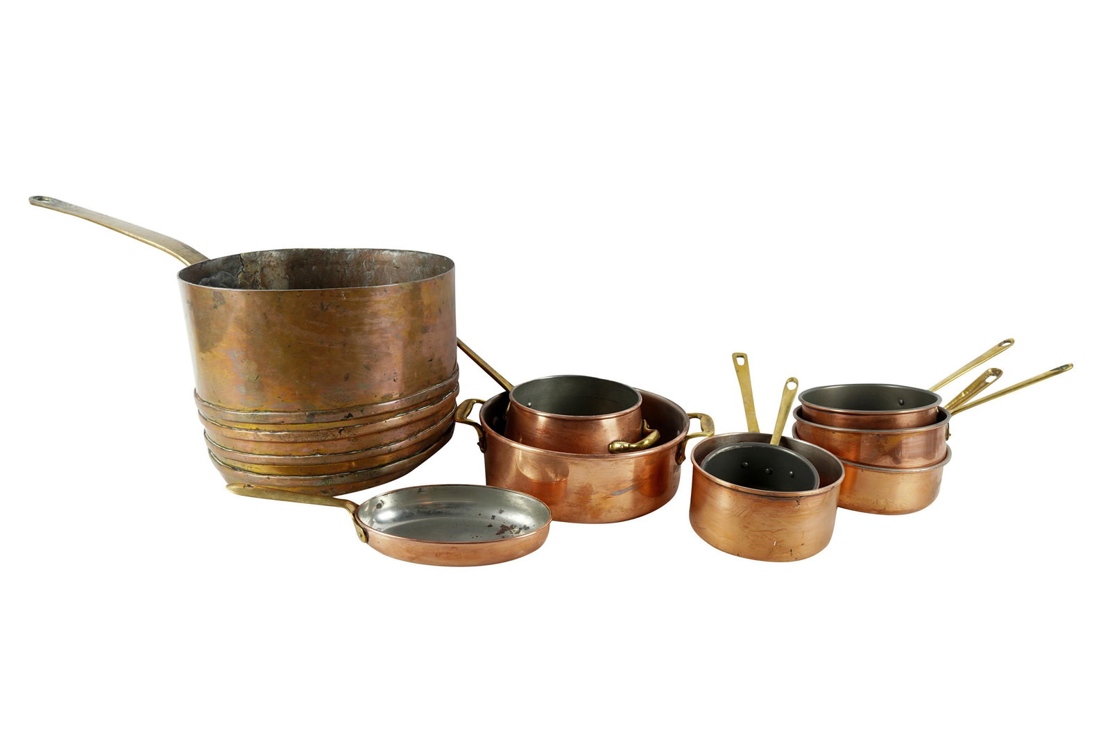 COLLECTION OF COPPER PANS (1 of 9)