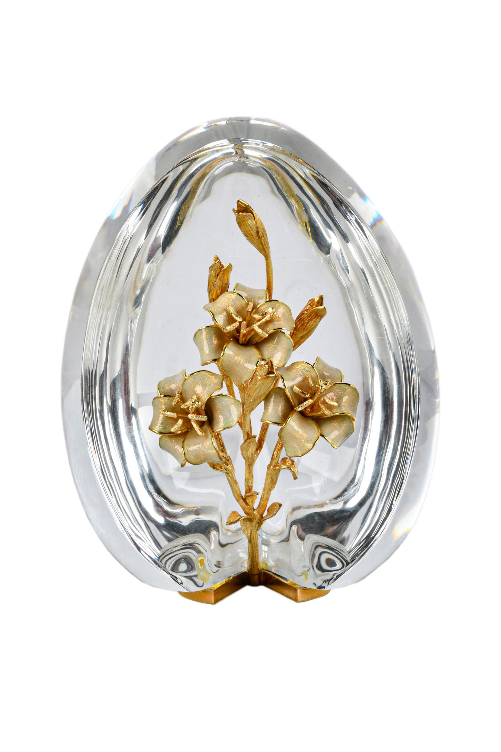 STEUBEN "LILIES" SCULPTURE (1 of 8)