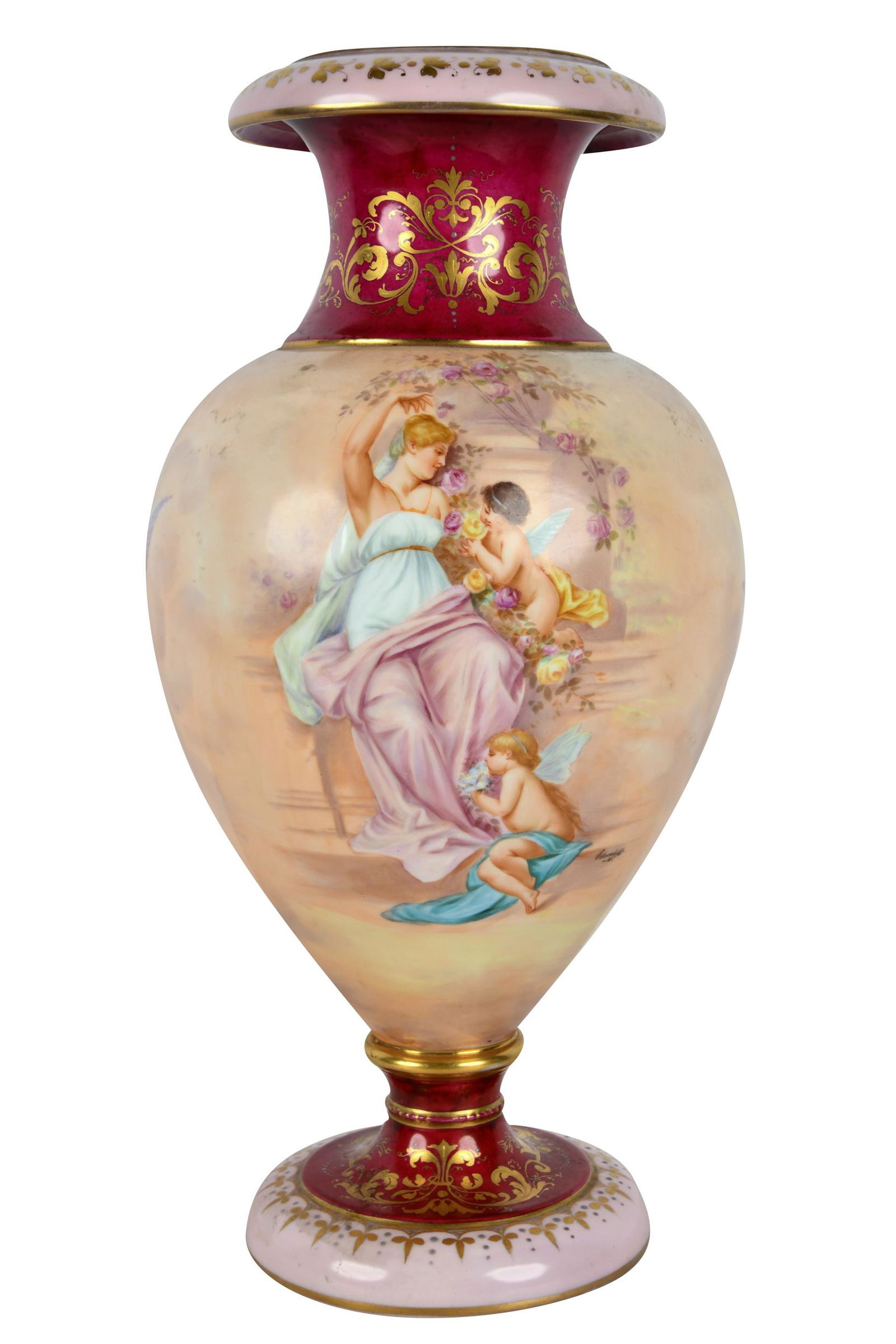 CONTINENTAL PORCELAIN URN (1 of 9)