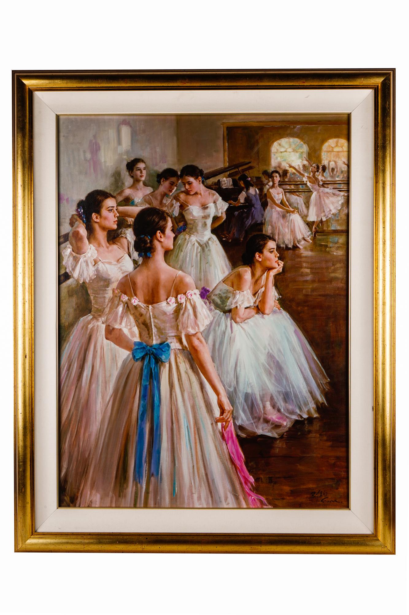GUAN ZEJU (B. 1941 ): BALLERINAS IN REHEARSAL (1 of 9)