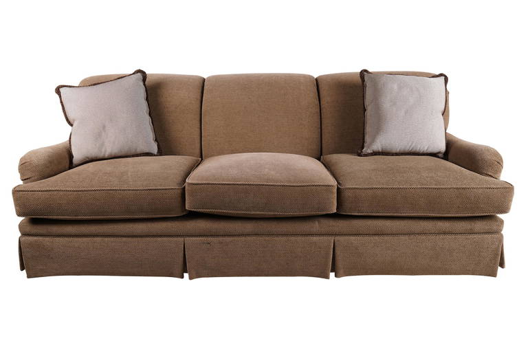 Brown Upholstered Sofa