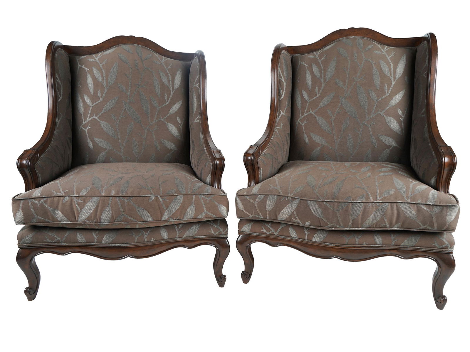 PAIR OF OVERSIZED CLUB CHAIRS (1 of 10)