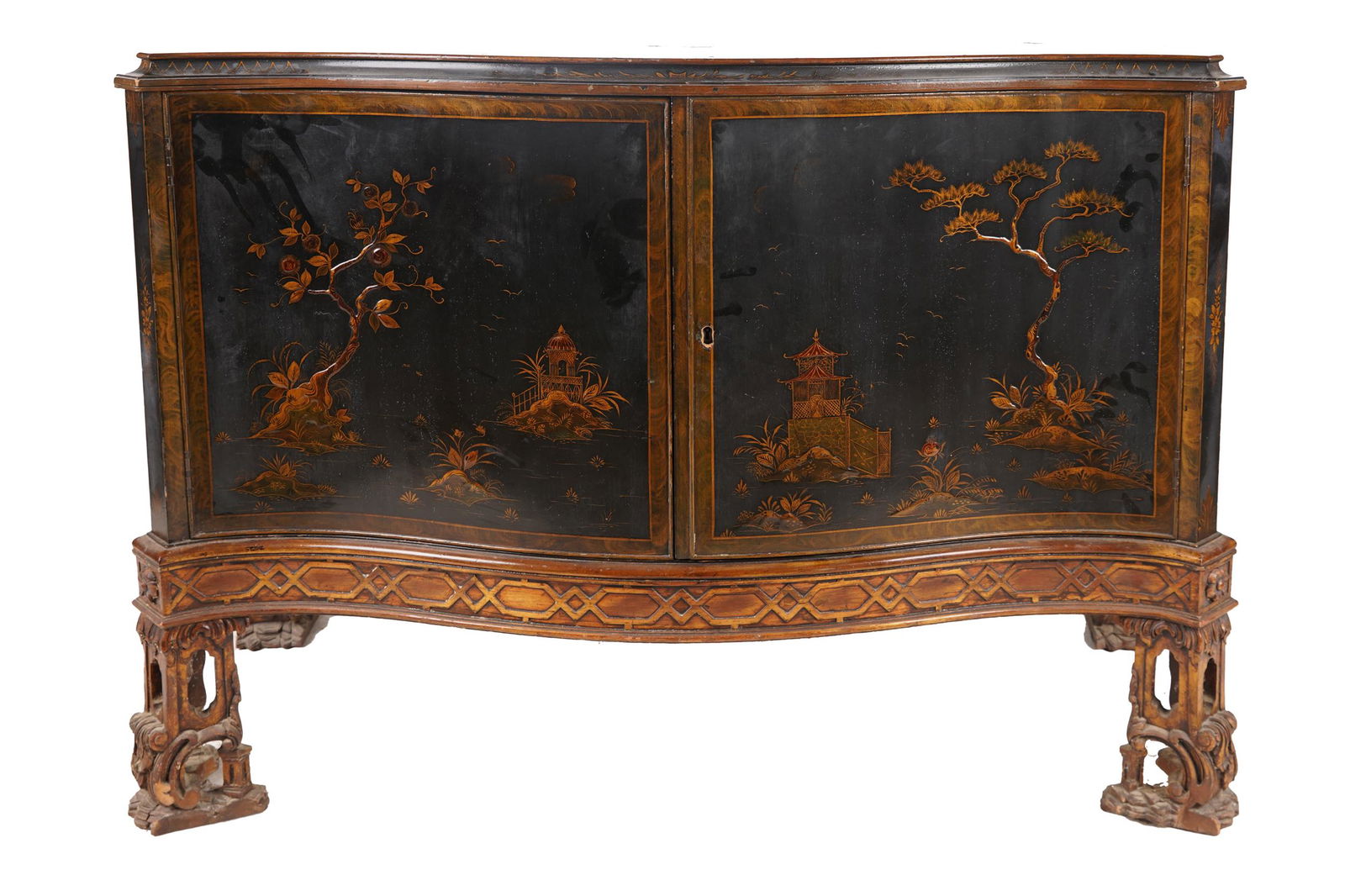 GEORGIAN STYLE CHINOISERIE CABINET (1 of 16)