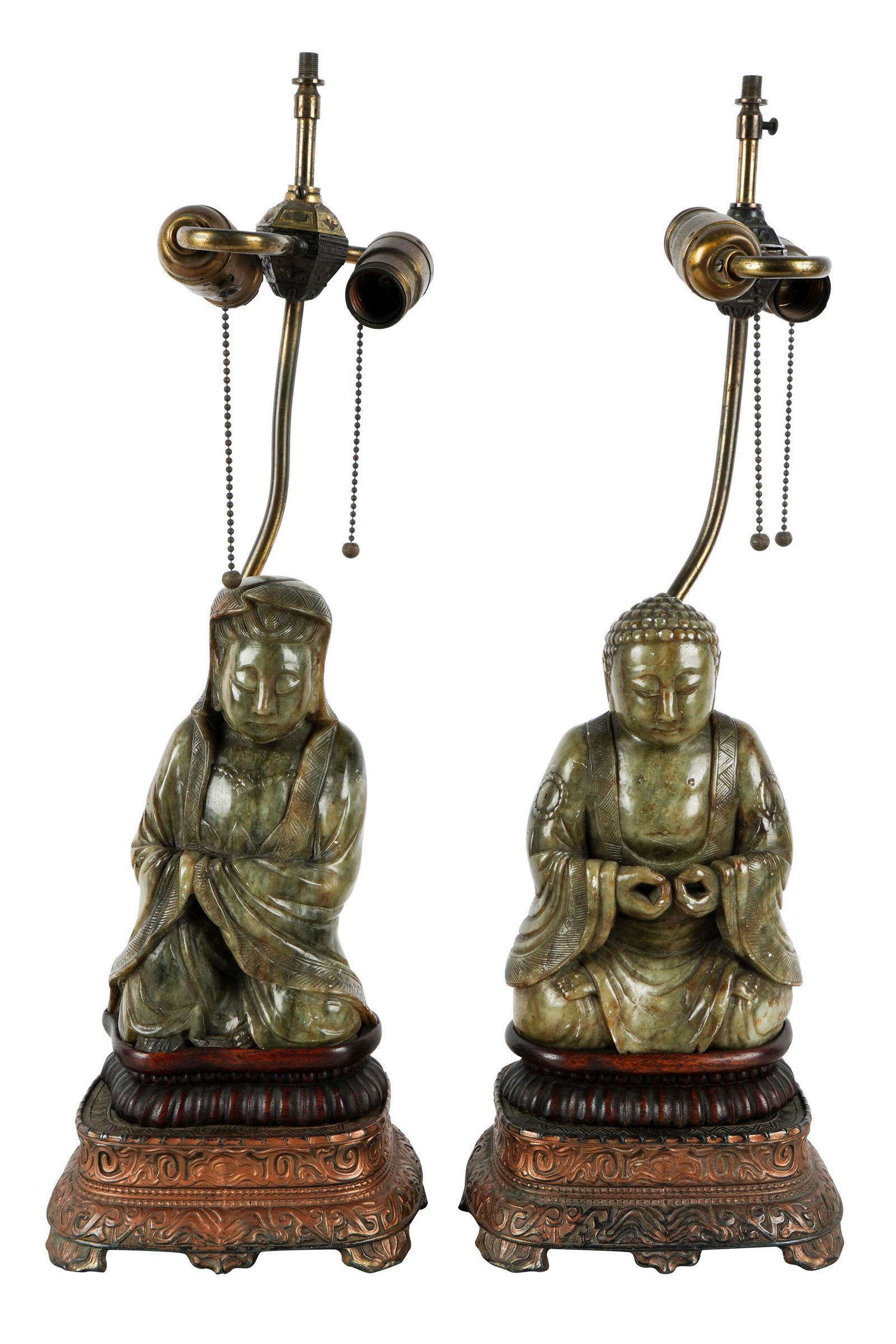 PAIR OF STONE DEITIES (1 of 11)