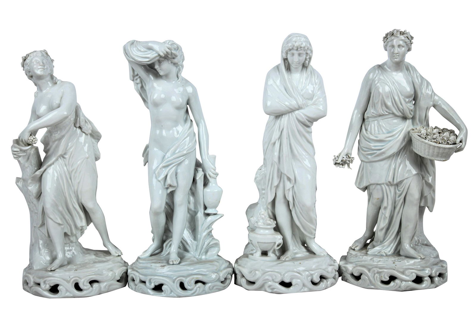 FOUR CONTINENTAL PORCELAIN GROUPS (1 of 15)