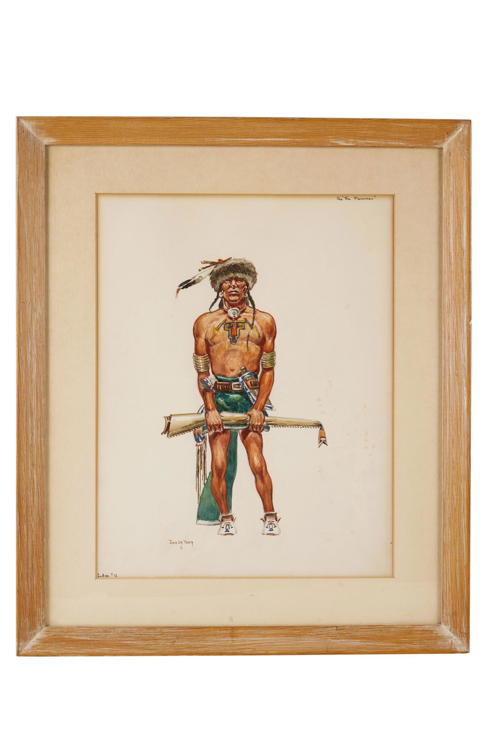 JOE DE YONG (1894 - 1975): "JOY THE PLAINSMAN" (1 of 7)