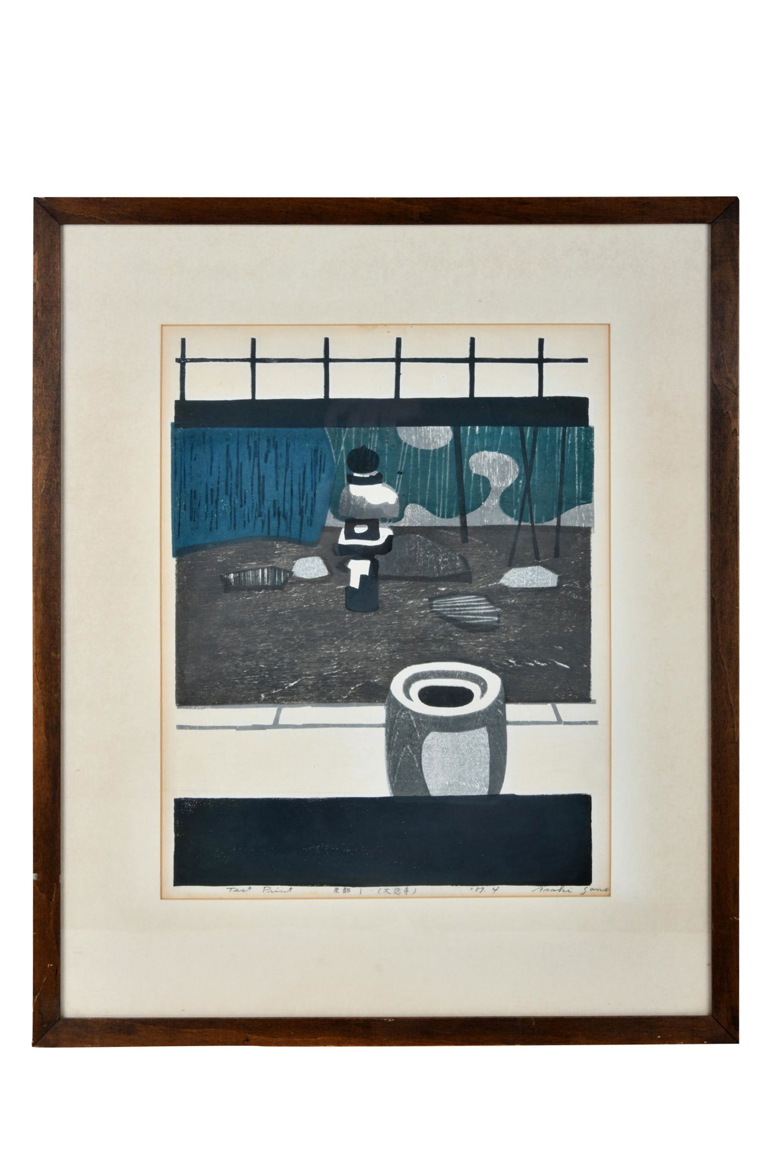 JAPANESE SCHOOL: FIGURE IN LANDSCAPE (1 of 9)