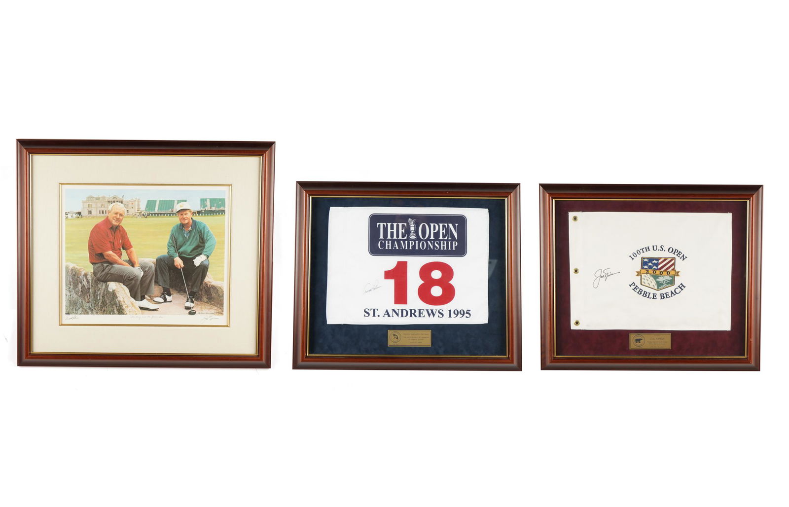 THREE SIGNED PIECES OF GOLD MEMORABILIA (1 of 19)