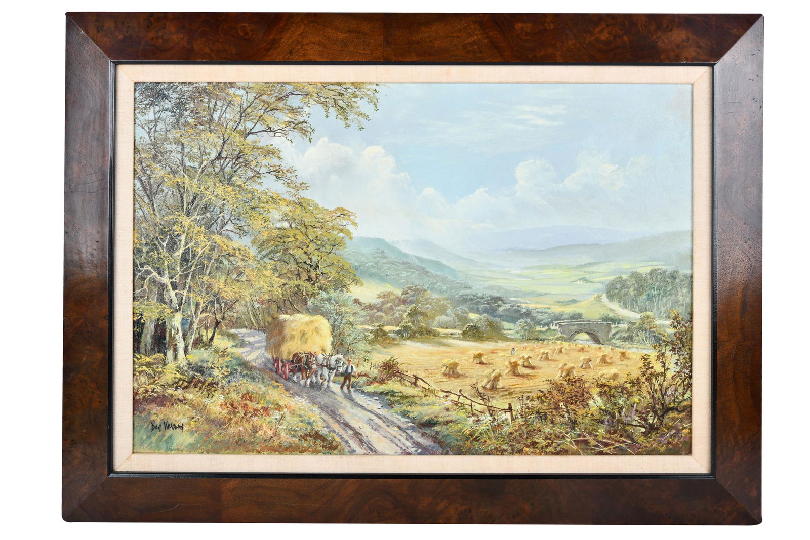 DON VAUGHAN (1903-1975): "HAY BALES LANDSCAPE" (1 of 11)