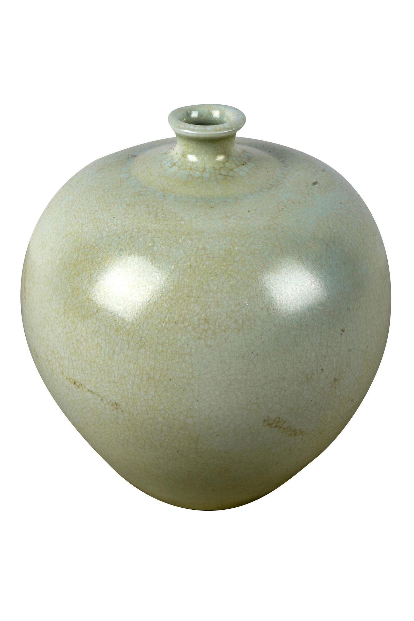 CHINESE WHITE GLAZED VASE (1 of 6)