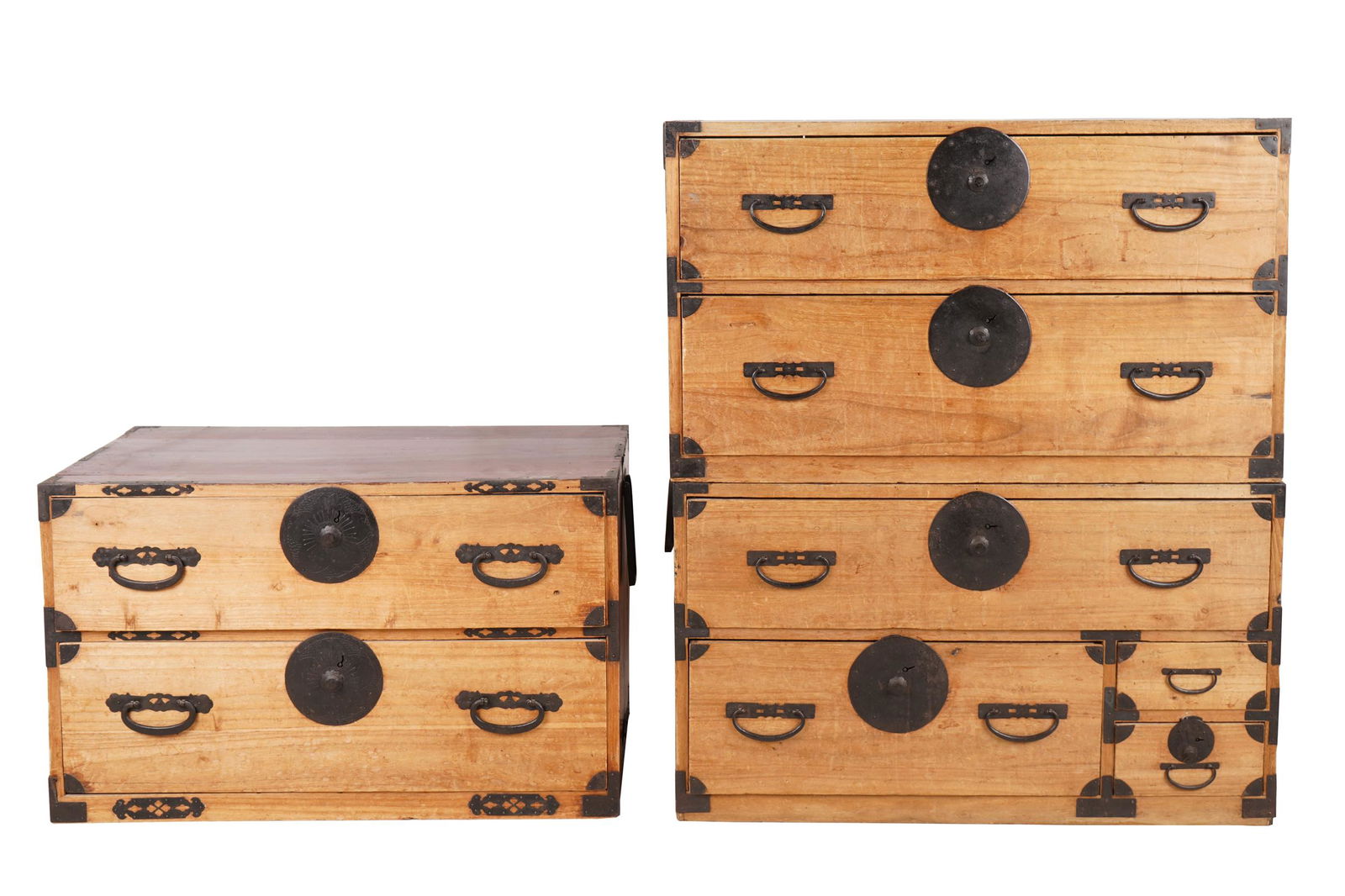 THREE PART JAPANESE TANSU (1 of 13)