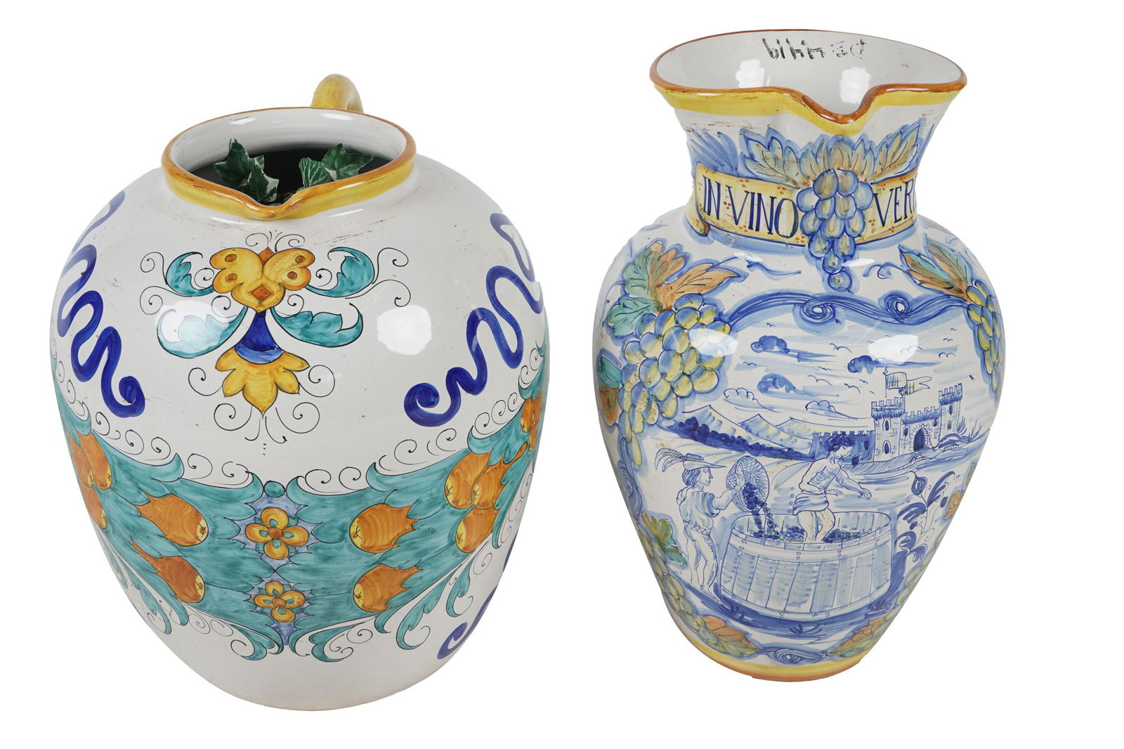 TWO CERAMIC ITALIAN PLANTERS (1 of 11)