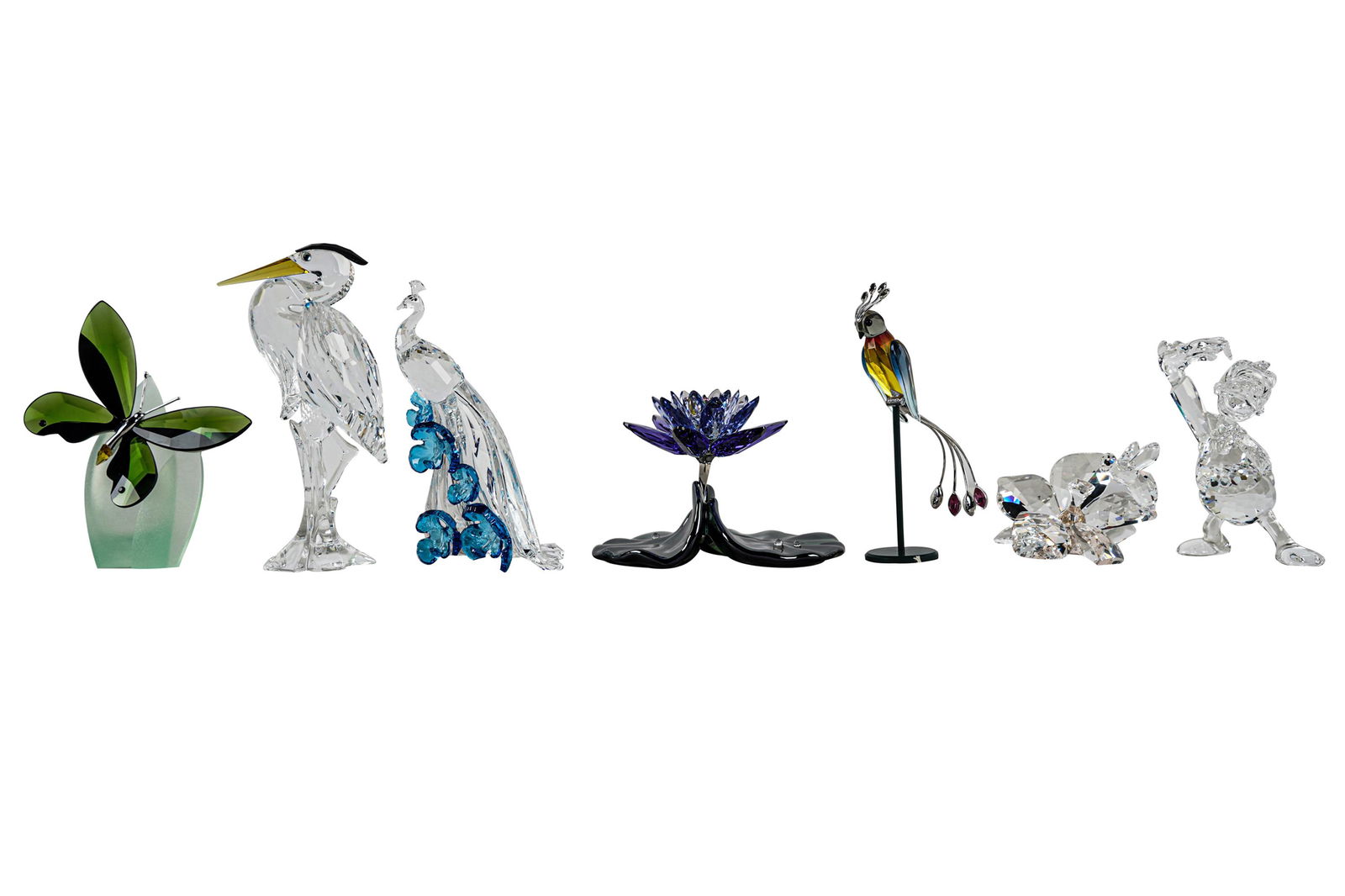SEVEN SWAROVSKI FIGURES (1 of 18)