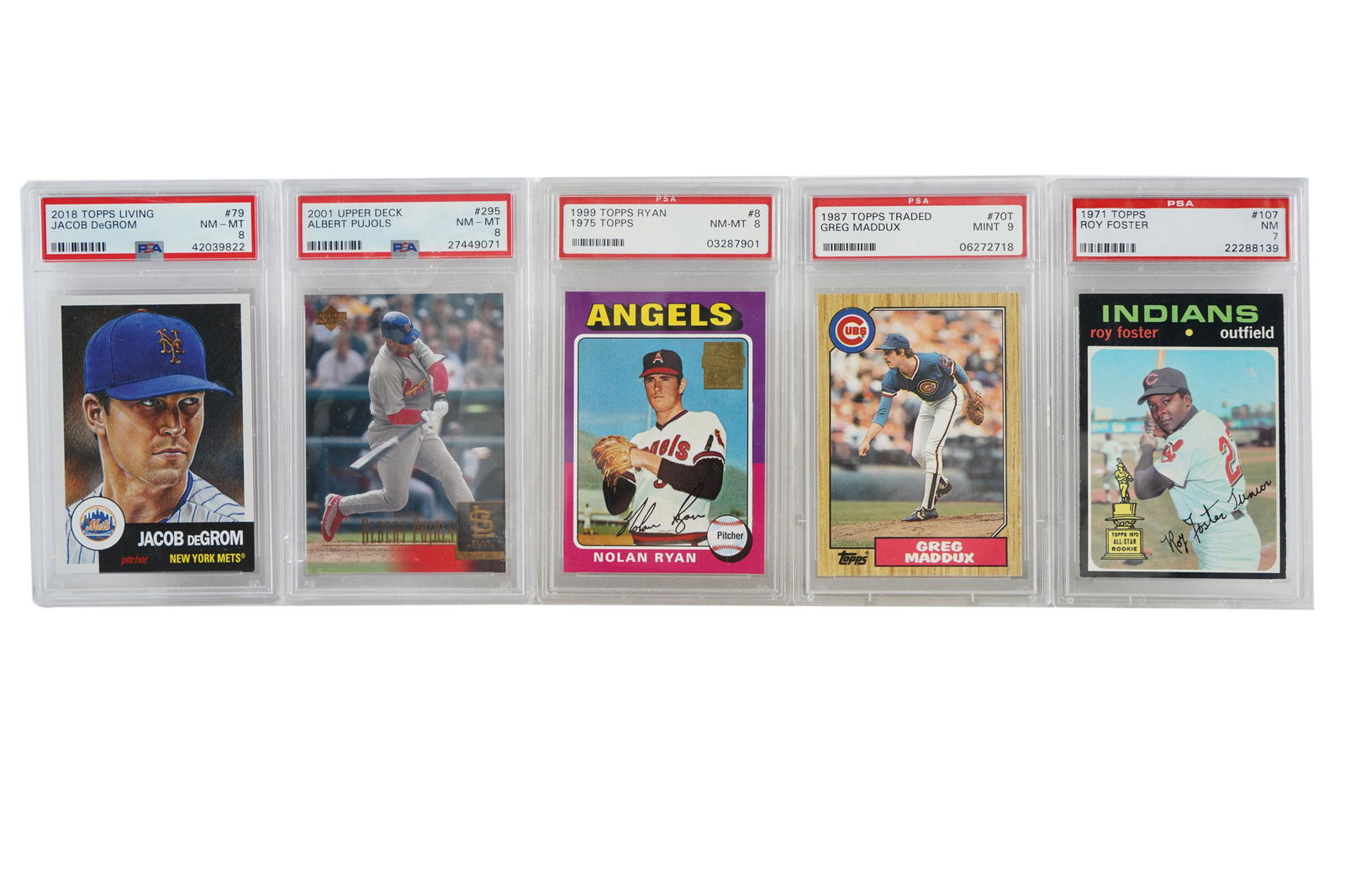 FIVE PSA GRADED BASEBALL CARDS (1 of 14)