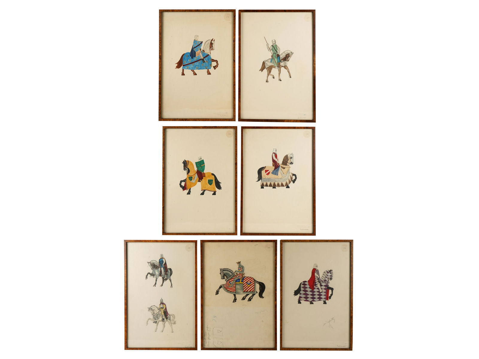 SEVEN COSTUME DESIGNS CECIL B. DEMILLE "THE CRUSADES" (1 of 14)