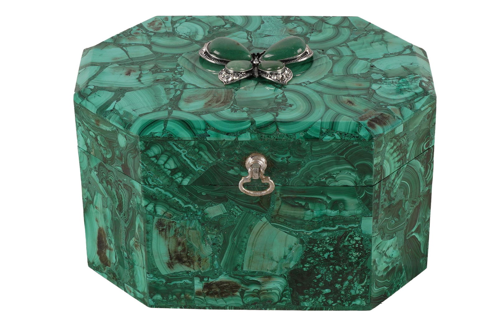 MALACHITE OCTAGONAL BOX (1 of 8)