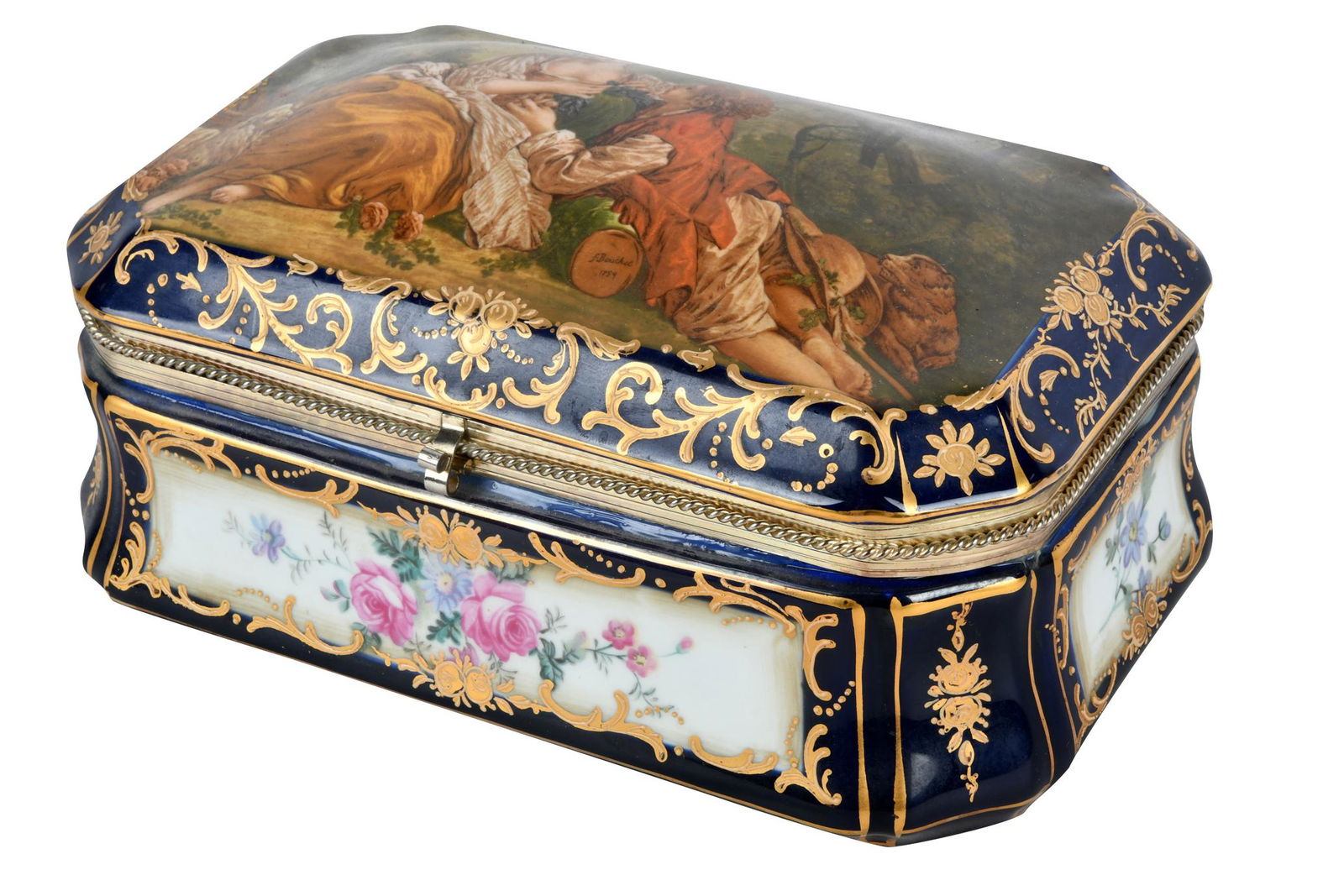 CONTINENTAL PORCELAIN TABLE BOX (1 of 13)