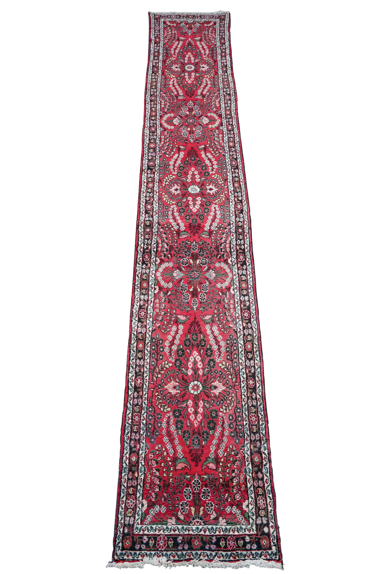 RED & BEIGE PERSIAN RUNNER (1 of 8)