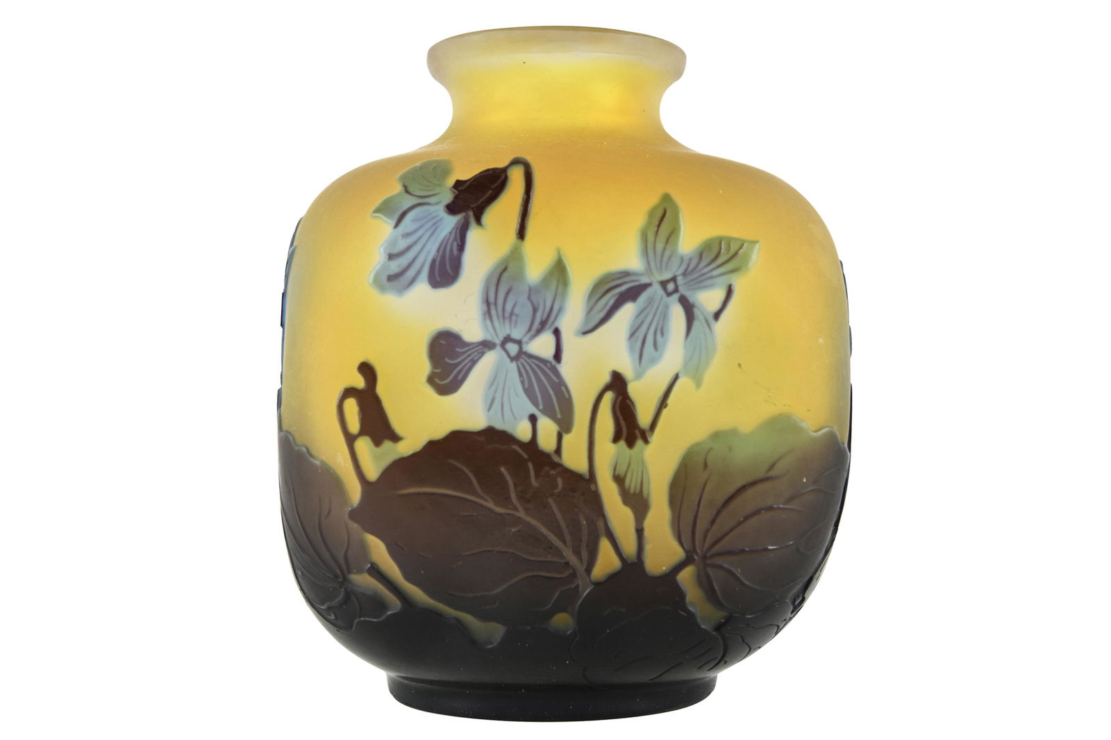 EMILE GALLE: CAMEO GLASS VASE (1 of 5)