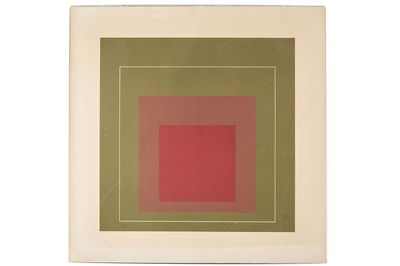 JOSEF ALBERS (1888 - 1976): WHITE LINE SQUARES (1 of 12)